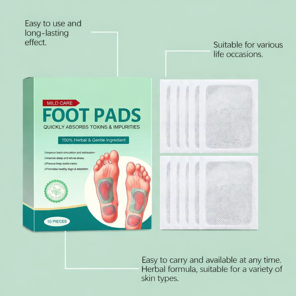 🌿100% Herbal & Gentle Detox Foot Pad🦶🌿 (Buy 10 Get 20 Free🎁Pack of 30) 🌱
