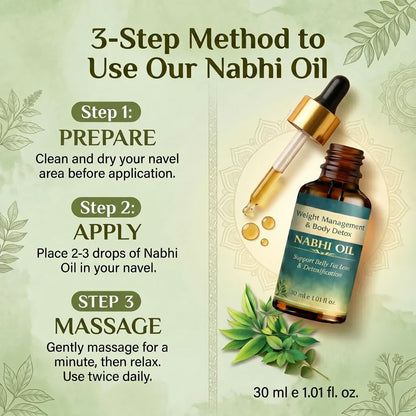 Weight Management and Body Detox Nabhi Oil🌿(Buy 1 Get 1 Free)
