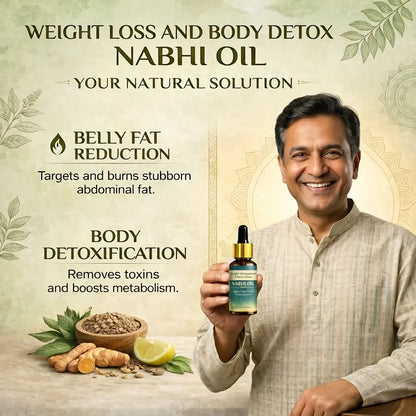 Weight Management and Body Detox Nabhi Oil🌿(Buy 1 Get 1 Free)