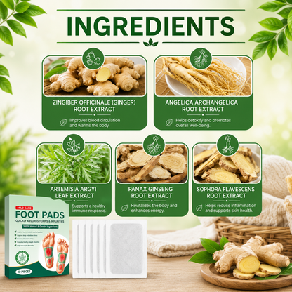 🌿 Pure Nature Foot Patches 🦶 BUY 10 GET 20 FREE 🌱 (Pack of 30)