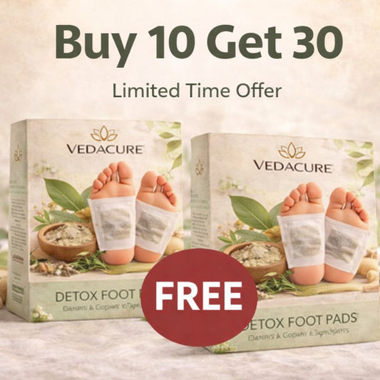 Vedacure 100% Authentic Herbal & Gentle Ingredient Detox Foot Pads